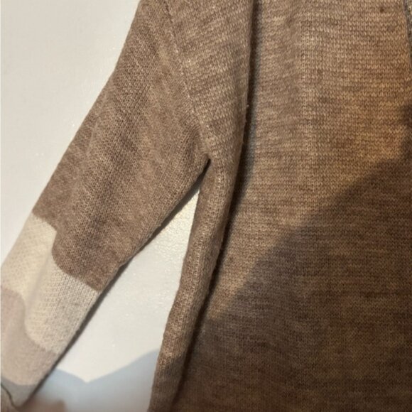 Joan Vass Beige and Brown Knit Cardigan - Picture 4 of 5